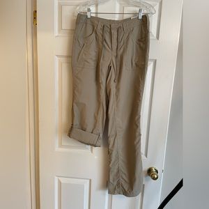 The North Face  sz 6 khaki convertible hiker/trail pants